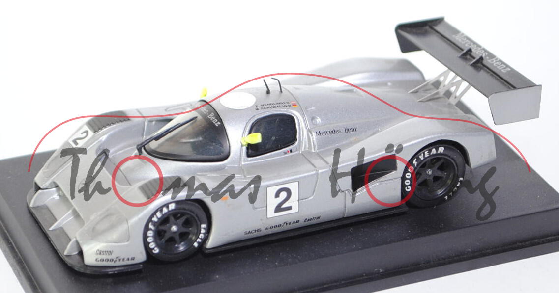 Mercedes-Benz C291 (Hersteller: Sauber Motorsport), Modell 1991, silber, Sportwagen-Weltmeisterschaf