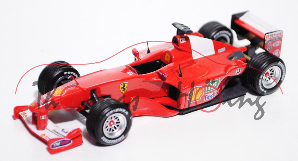 Ferrari F1-2000, leuchtrot/reinweiß, Team Scuderia Ferrari Marlboro (1. Platz), Fahrer: Michael Schu