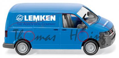 VW T5 GP Kastenwagen, Modell 2009-, himmelblau, LEMKEN / THE AGRO VISION COMPANY, Wiking, 1:87, mb