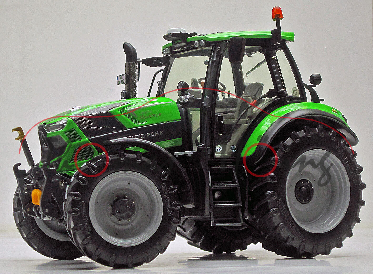 DEUTZ-FAHR Serie 6 AGROTRON 6165 TTV WARRIOR (Ausführung 19-), grün/grau, weise-toys, 1:32, mb