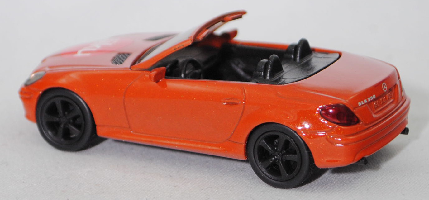 99900 EU Mercedes-Benz SLK 350 (interne Baureihenbezeichnung R 171, Vor-MoPf, Modell 2004-2008), energy orange, siku-Logo auf der Motorhaube, SIKU SUPER, 1:55, m (Limited Edition)