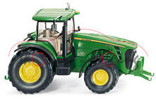 John Deere 8530, smaragdgrün/gelb, Wiking, 1:87, mb