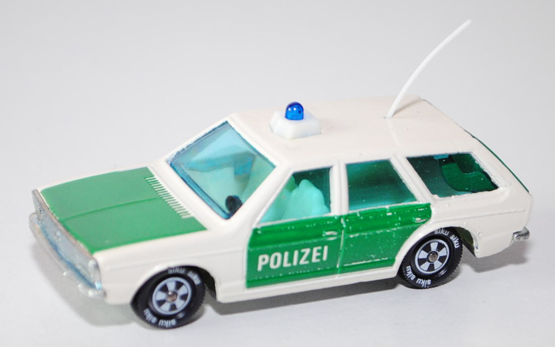 00004 VW Passat Variant (B1, Typ 33, Modell 1974-1977) Polizei-Lautsprecherwagen, cremeweiß/minzgrün