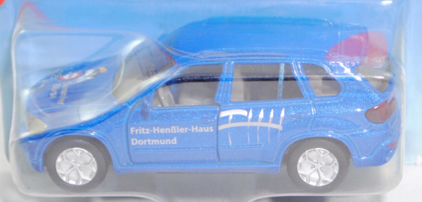 00000 SIKU Börse 2010 BMW X5 3.0si / xDrive30i (E70, Modell 2006-2008 als X5 3.0si bzw. 2008-2010 als X5 xDrive30i), blaumetallic, FHH / Sammler / Börse, SIKU, 1:58, P29a