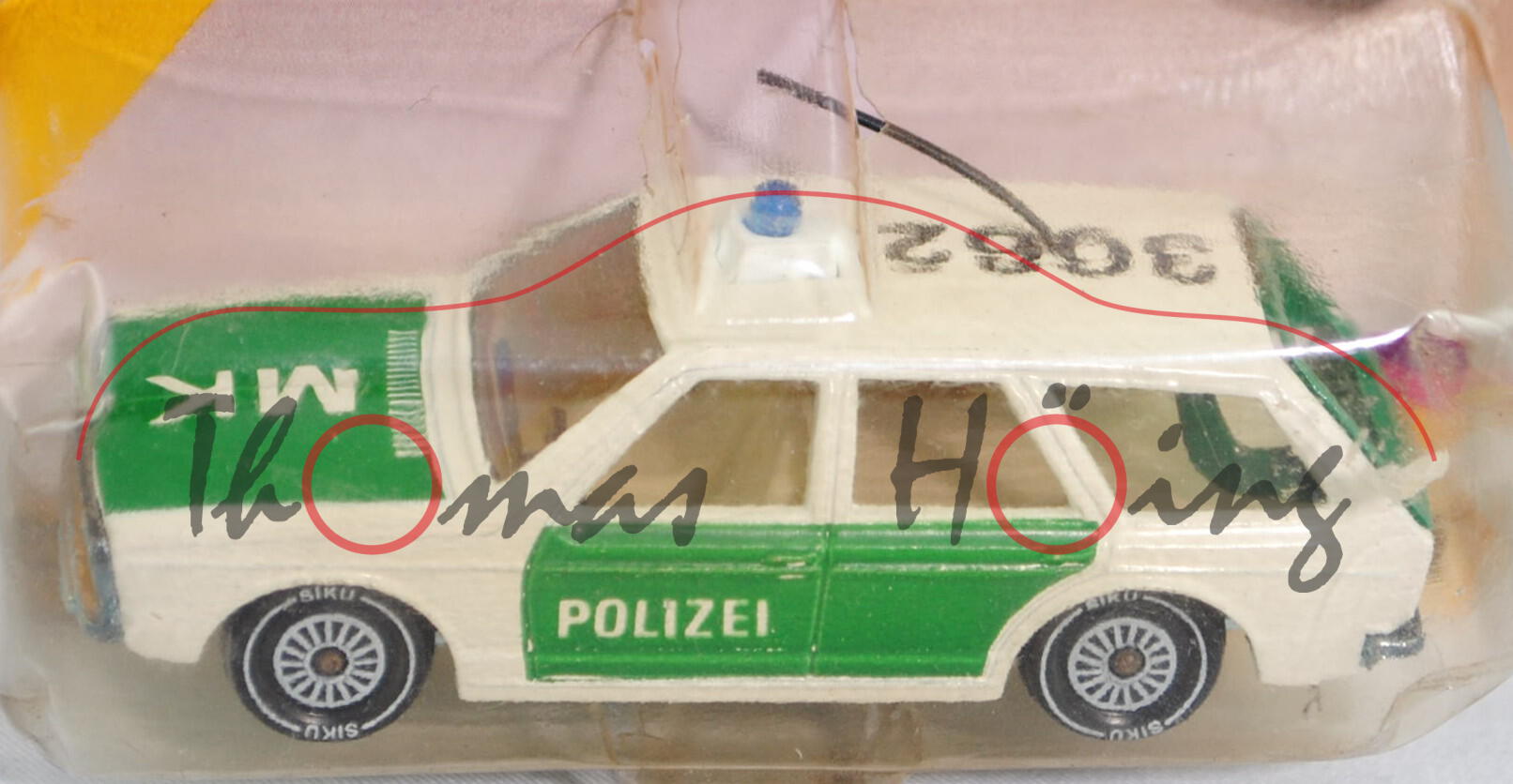 00011 VW Passat Variant (B1, Typ 33, Modell 1974-1977) Polizei-Lautsprecherwagen, cremeweiß/minzgrün