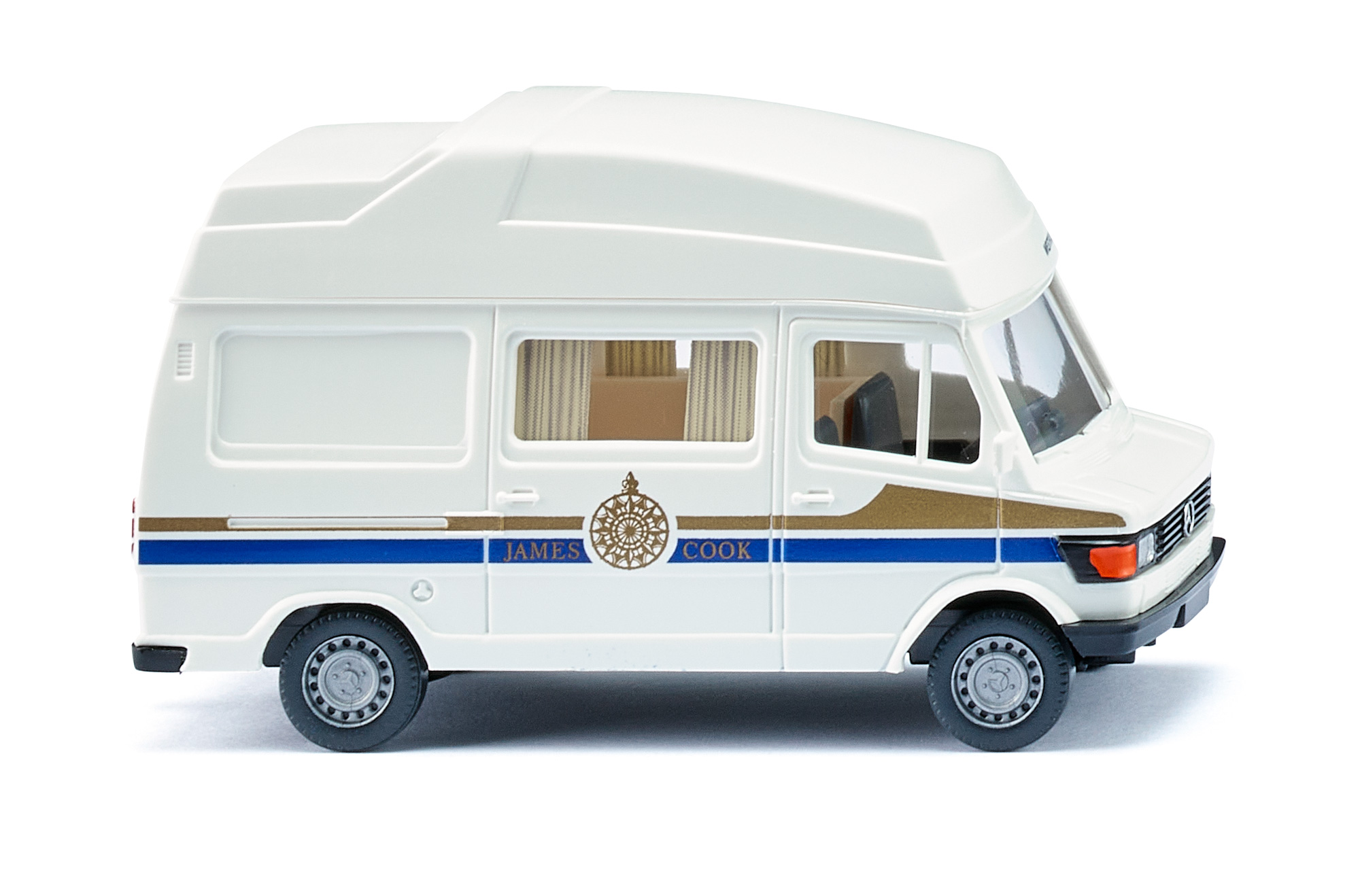 Westfalia Wohnmobil James Cook Typ 1 (Mod. 77-95) auf Mercedes-Benz 207 D, weiß, Wiking, 1:87, mb