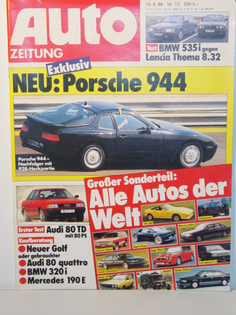 AUTO ZEITUNG, Heft 13, 15. Juni 1988