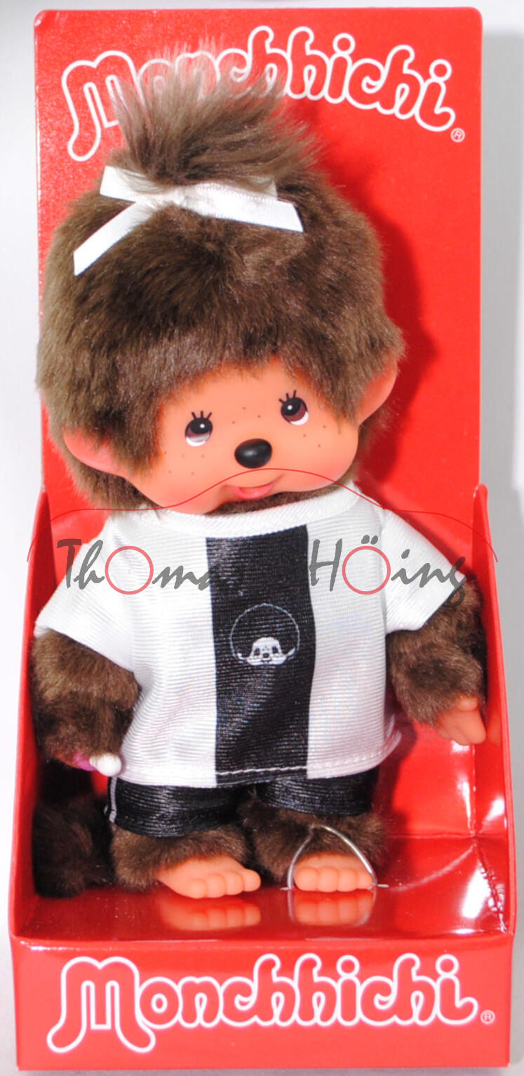 Monchhichi German Soccer Girl (deutsches Fußball Mädchen), 20 cm groß, Sekiguchi