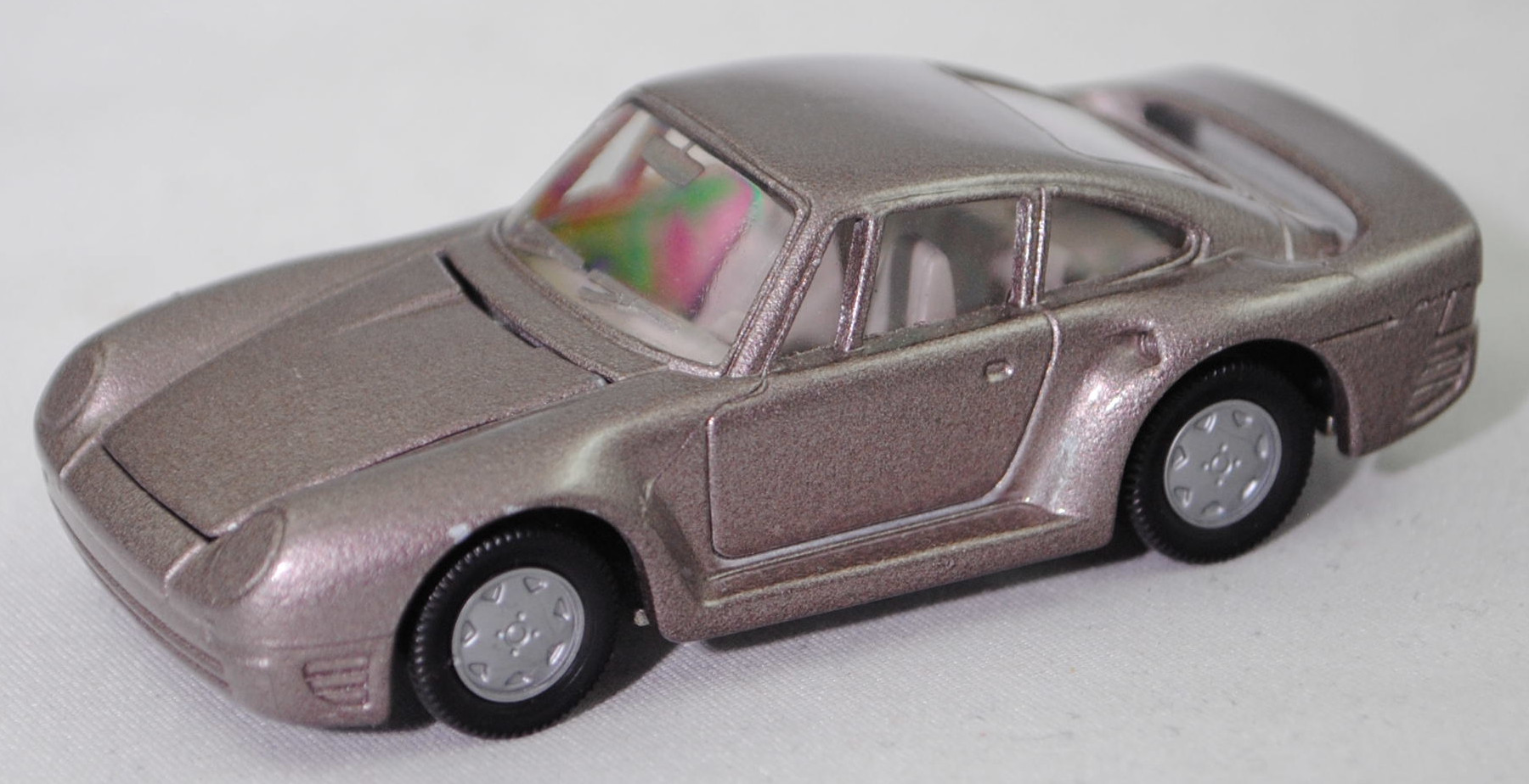 00008 Porsche 959 (Modell 1986-1988), dunkel-graubeigemetallic, W-Germ, mit CE-Zeichen, B6, SIKU, m-