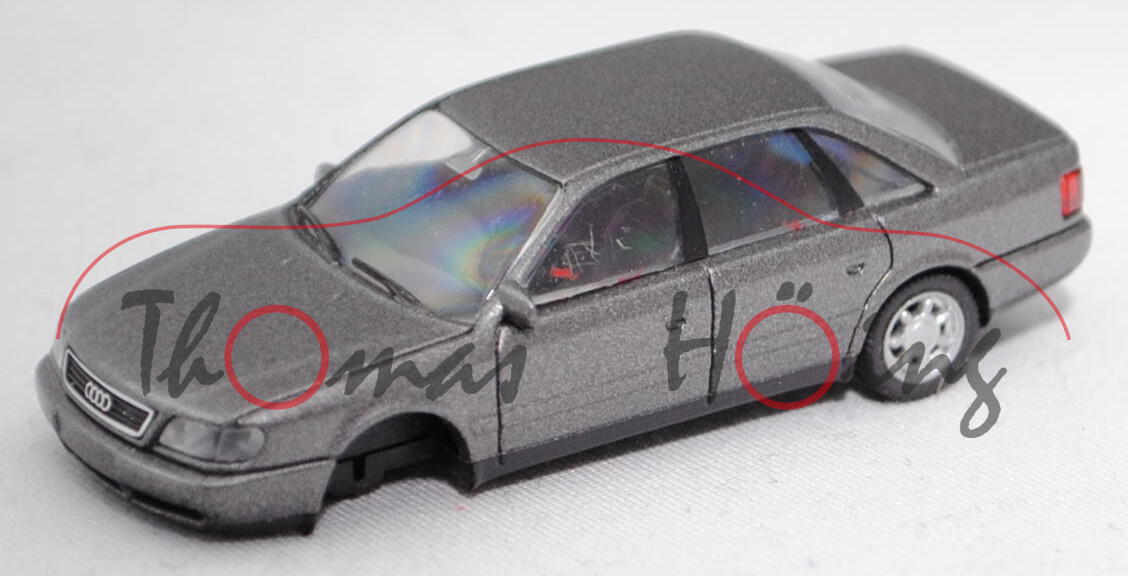 Audi A6 2.8 quattro (C4, Typ 4A, Mod. 94-97), d.-basaltgraumet., Achse weg, Umbau, Rietze, 1:87, mb