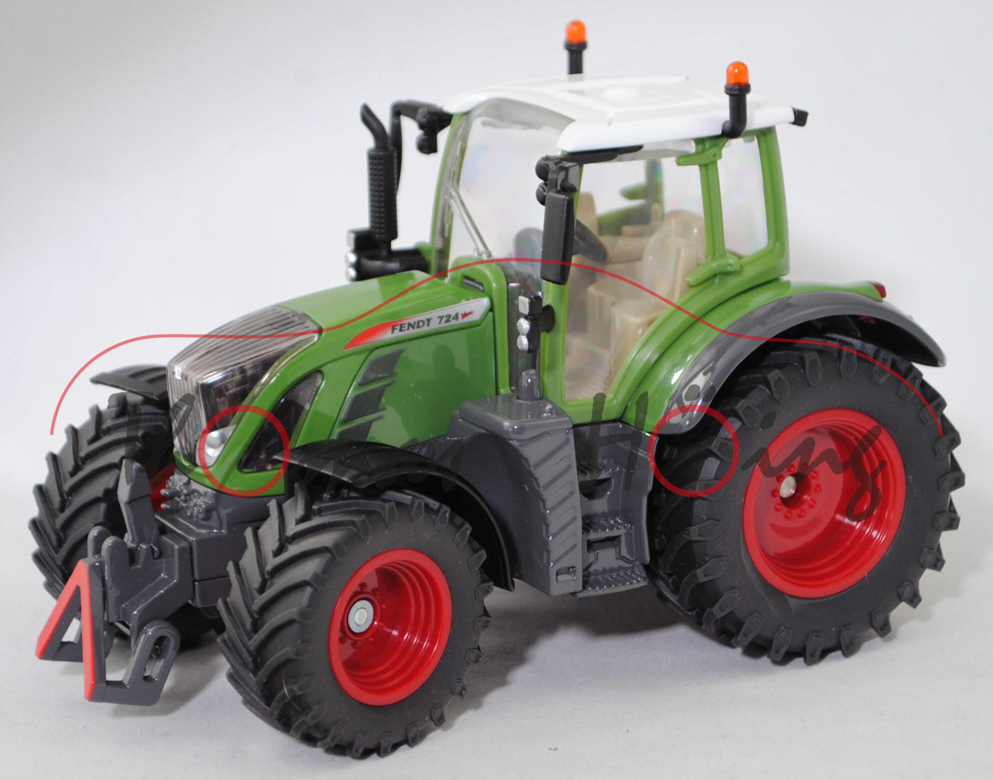 00401 Fendt 724 Vario Gen4 (Modell 2011-2015), grün/grau/mattschwarz, SIKU, 1:32, Werbeschachtel