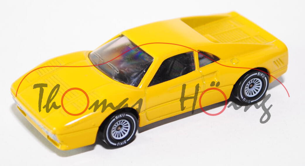 00005 Ferrari 288 GTO, Modell 1984-1985, kadmiumgelb, innen schwarz, Lenkrad schwarz, B4, Hong, Chas