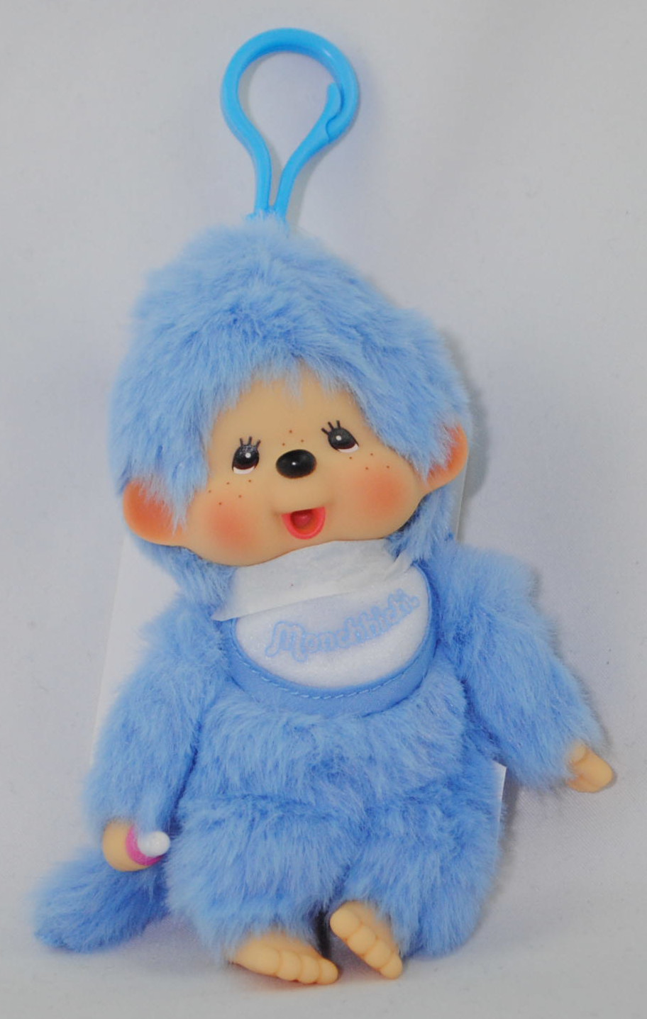 Monchhichi Colors Key Chain (Schlüsselanhänger Monchhichi blau), Schlüsselanhänger, 15 cm groß, Sekiguchi (EAN 4905610204106)