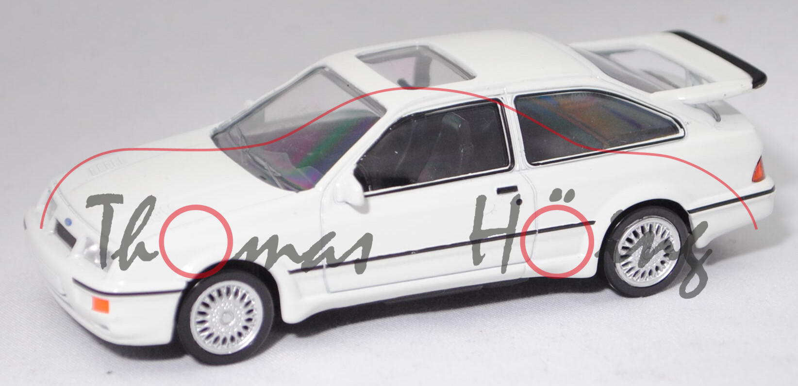 Ford Sierra RS Cosworth (Modell 1986-1987), diamant weiß, Norev Jet-car / Youngtimers, 1:43, mb