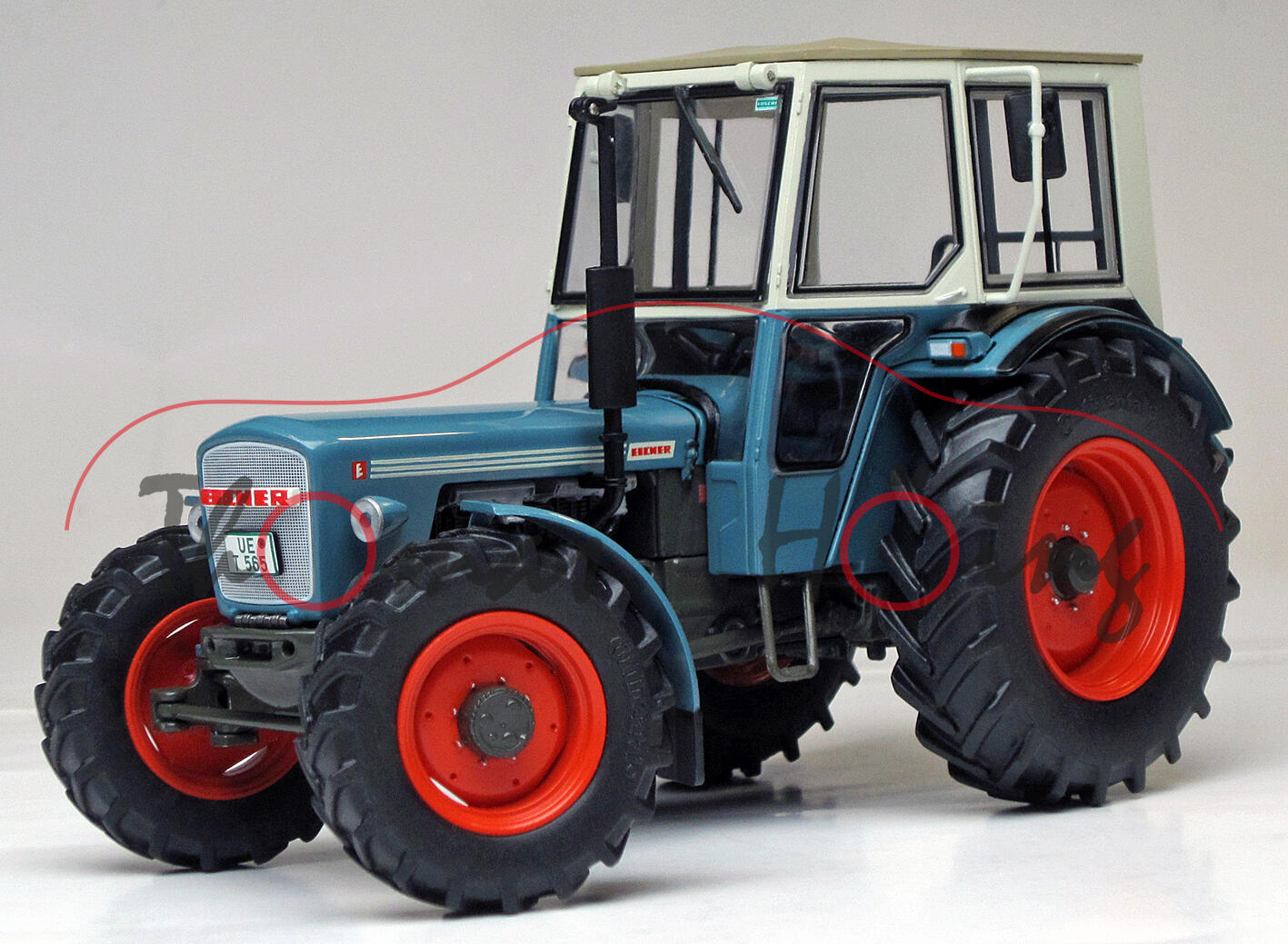 EICHER Wotan II Allrad 3014 mit Verdeck (Ausführung 1968 - 1976), blau/grau, weise-toys, 1:32, mb