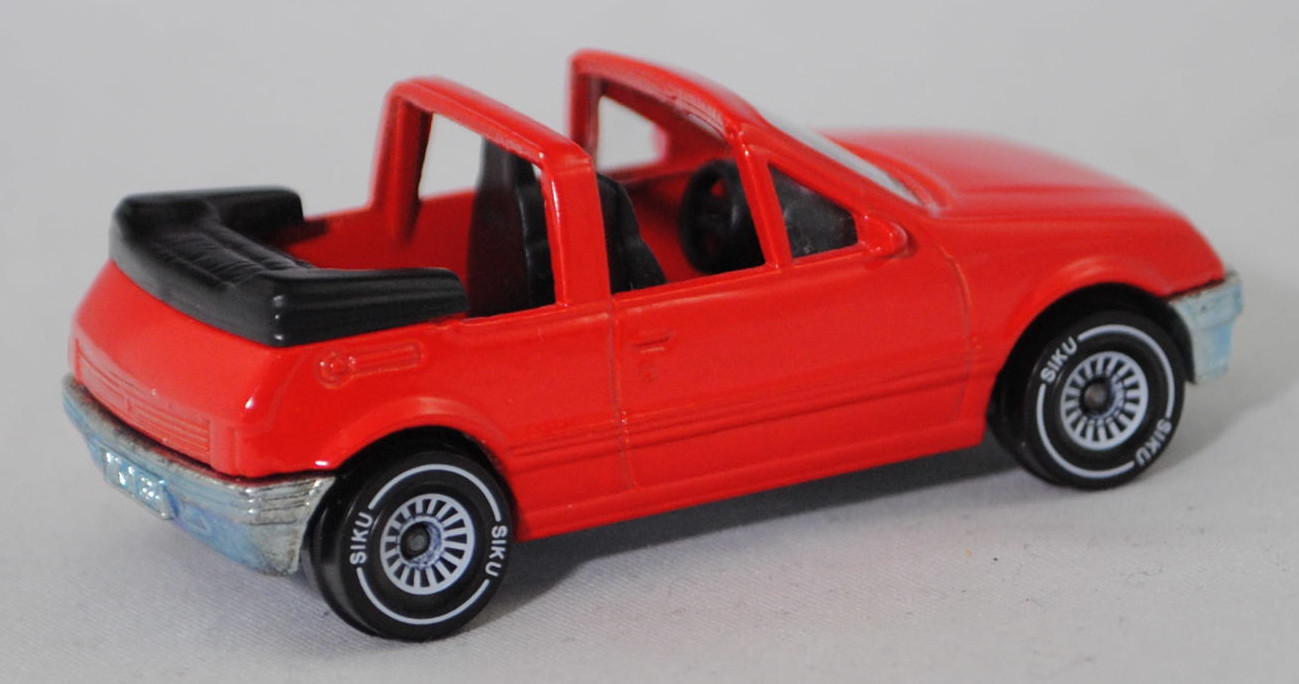 00000 Peugeot 205 CTI 1.6 Cabriolet (1. Generation, 741B, Modell 1986-1988), verkehrsrot, innen schwarz, W-Germ, ohne CE-Zeichen, B4, SIKU SUPER, 1:53, m