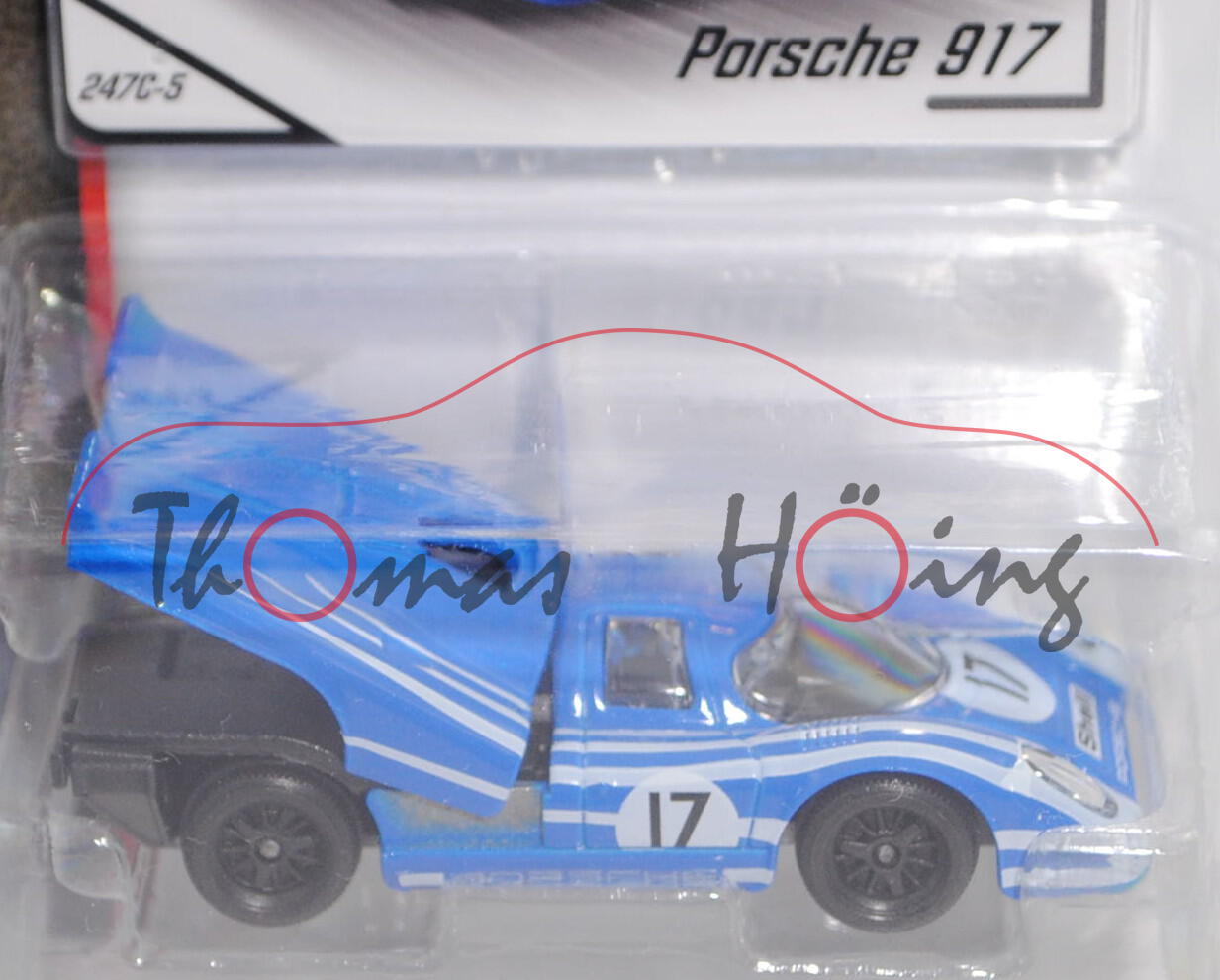 Porsche 917/4.5 Kurzheck Coupé, blau, 12h von Sebring 1970, Nr. 17, Nr. 247C-5, majorette, 1:60, mb