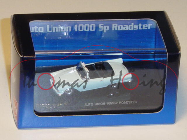 Auto Union 1000 SP Roadster, hellblau, Ricko / Busch, 1:87, PC-Box