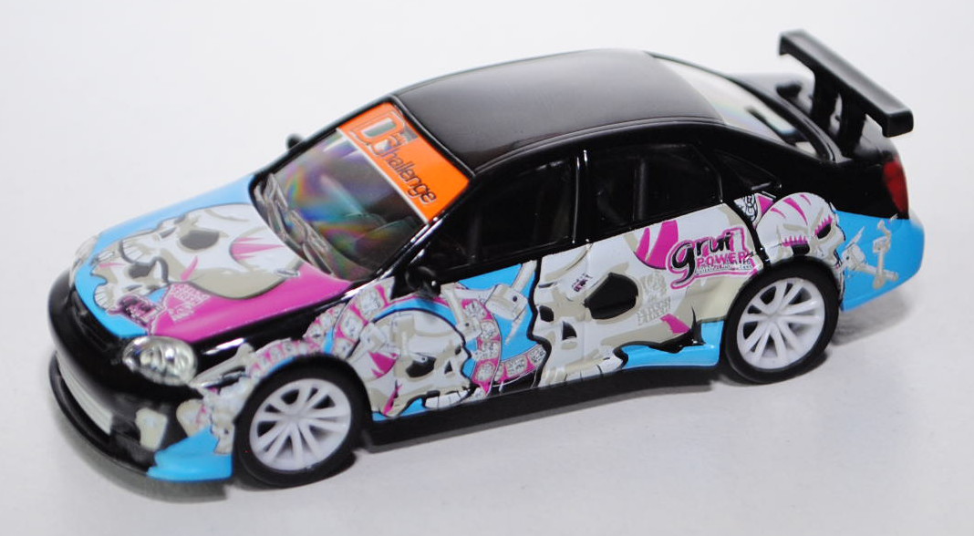 Chevrolet Lacetti WTCC, schwarz/reinweiß/hell-lichtblau, grui / POWER /  Drift Challange, 1:50, Nore