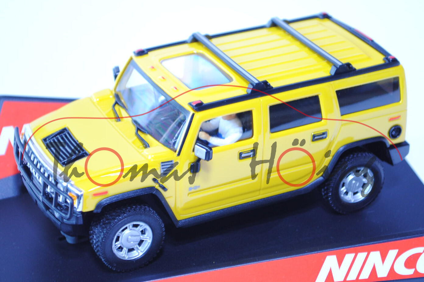 Hummer H2, Modell 2003-2007, ginstergelb, NINCO, 1:32, PC-Box