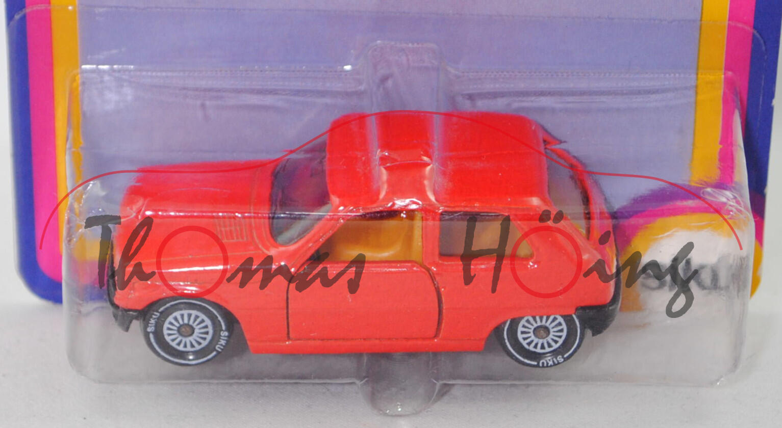 00005 Renault 5 TS (Typ 1224, Modell 1975-1979), hell-verkehrsrot, Verglasung rauch, SIKU, 1:54, P20