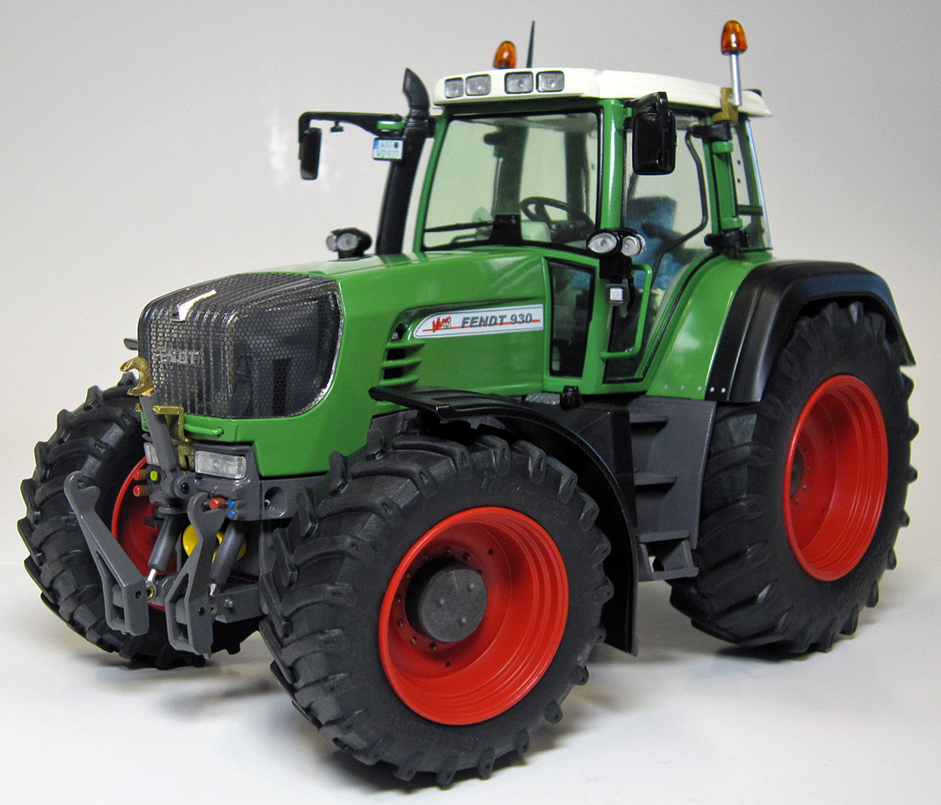 Fendt Vario 930 TMS (Ausführung 2002 - 2007), resedagrün/grau, Türen zu öffnen, mit Frontgewicht, we