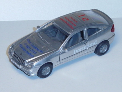 Mercedes C-Klasse Coupe, chromsilbermetallic, Dachdruck: 1e / Deutsch - / Hölländische / Sammlertref