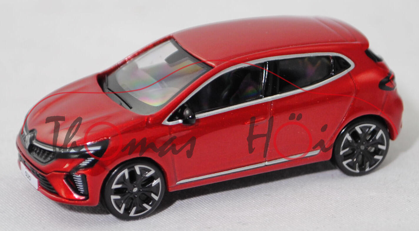 Renault Clio V E-Tech Full Hybrid 145 Techno (Mod. 23-), flame red / DeZir-Rot met., Norev, 1:64, mb