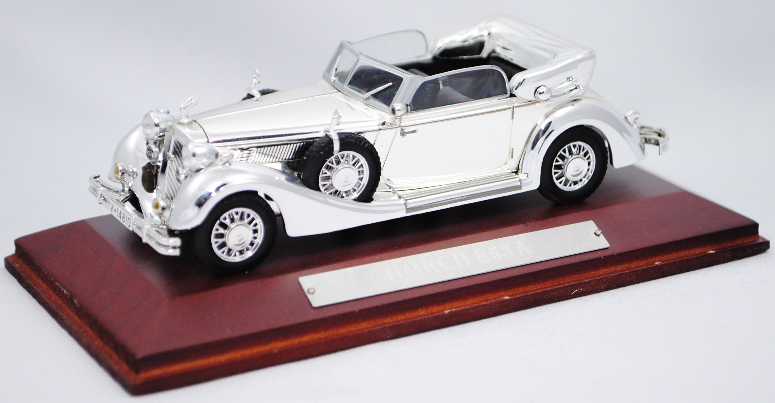 Horch 853 A Cabriolet (Modell 1938-1939), chrom, EDITIONS ATLAS Collections, 1:43, PC-Box