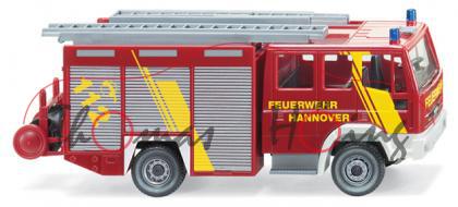 Iveco Eurofire LF 16/12 Feuerwehr Hannover, rot/weiß/schwarz, FEUERWEHR / HANNOVER / C 112,  Wiking,