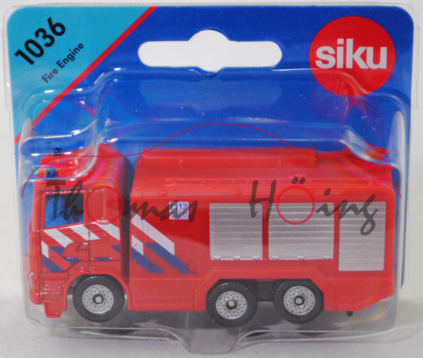00301 NL Scania R380 (Typ CR16, Day cab, Mod. 07-09) Tanklöschfahrzeug (Fire Engine), rot, C 112 / ALS ELKE / SECONDE TELT, Stoßfänger vorne durchgehend, SIKU, 1:89, P29e
