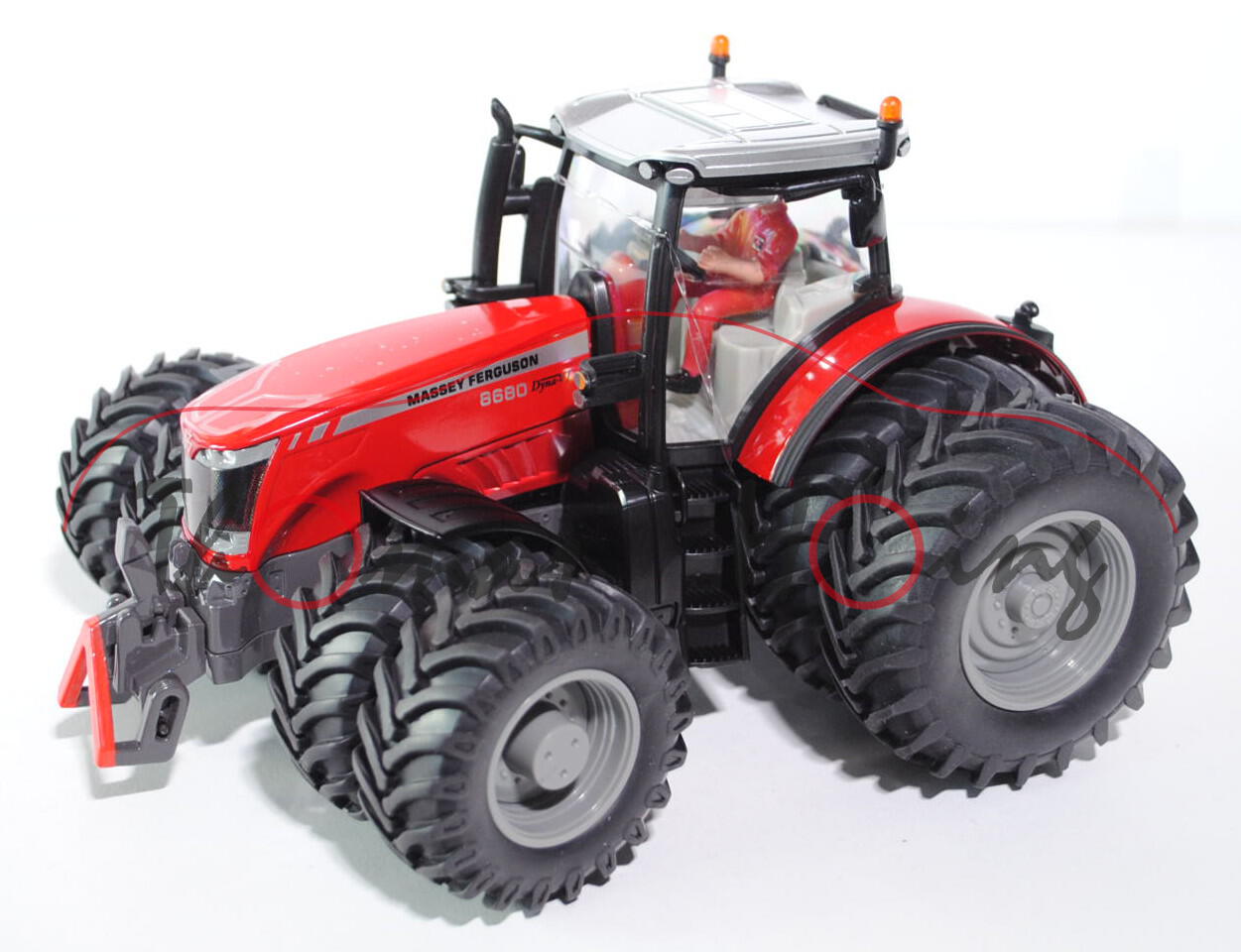 Massey-Ferguson 8680 mit Doppelbereifung, karminrot/umbragrau, MASSEY FERGUSON / 8680, 1:32, L17mpK