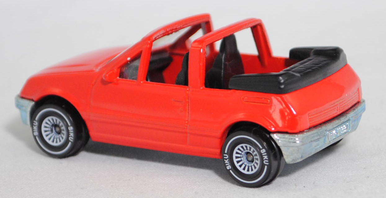00000 Peugeot 205 CTI 1.6 Cabriolet (1. Generation, 741B, Modell 1986-1988), verkehrsrot, innen schwarz, W-Germ, ohne CE-Zeichen, B4, SIKU SUPER, 1:53, m