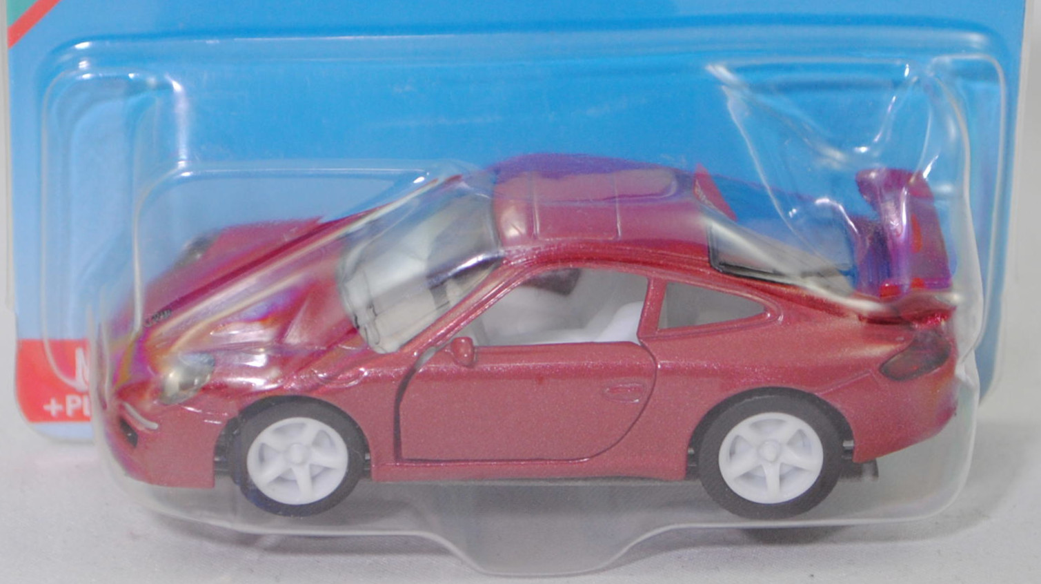 00008 Porsche 911 Carrera S (Typ 997.1 Coupé / 997 MK1 Coupé, Vorfacelift, Modell 2004-2008), hell-braunrotmetallic, B22a / B22b geschlossen reinweiß, SIKU SUPER, 1:55, P29e