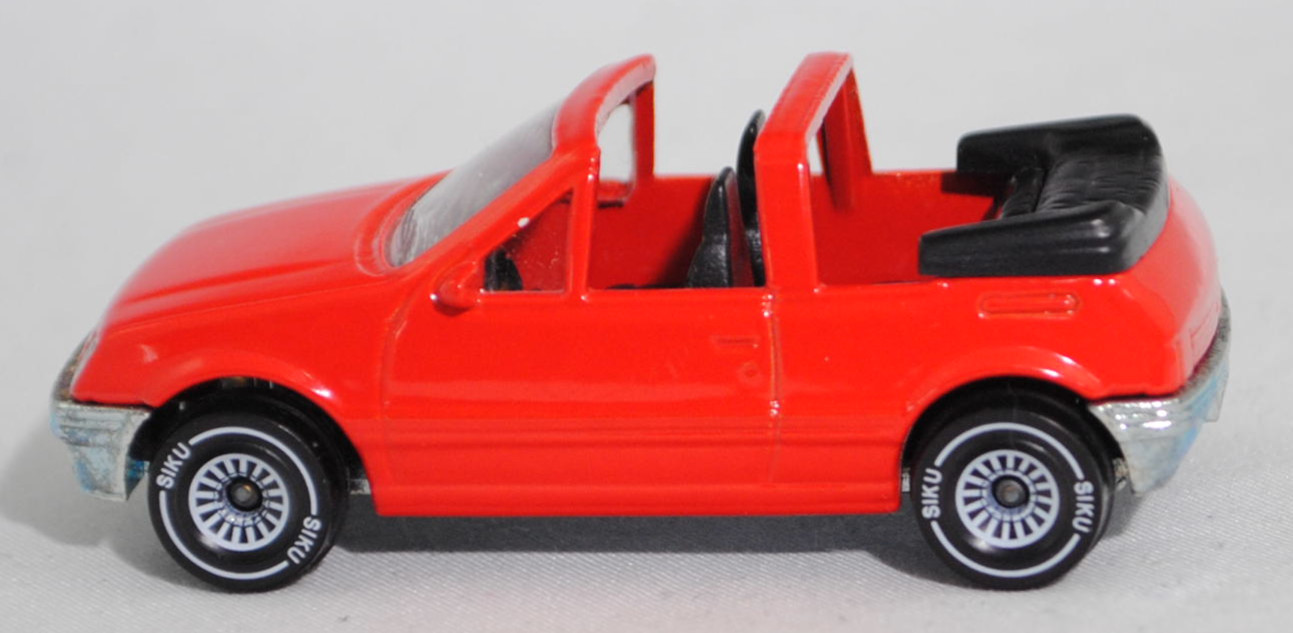 00000 Peugeot 205 CTI 1.6 Cabriolet (1. Generation, 741B, Modell 1986-1988), verkehrsrot, innen schwarz, W-Germ, ohne CE-Zeichen, B4, SIKU SUPER, 1:53, m