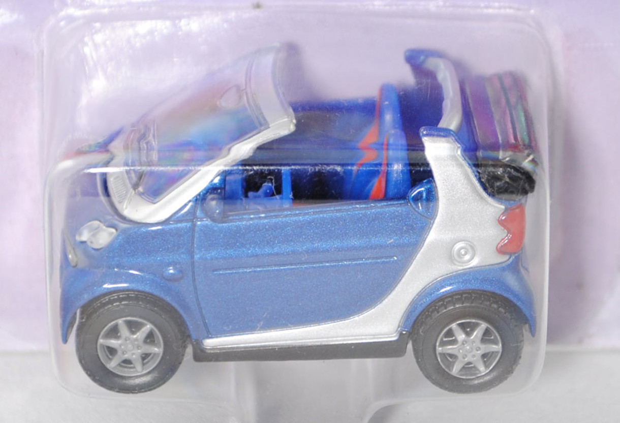 00000 smart fortwo cabrio passion (Typ A 450, Baum. 450.443, Mod. 00-03), violettblaumet./weißalumi