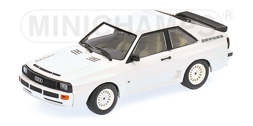 Audi Sport Quattro (Typ 85Q, Modell 1984-1986), alpinweiß, Minichamps, 1:43, mb