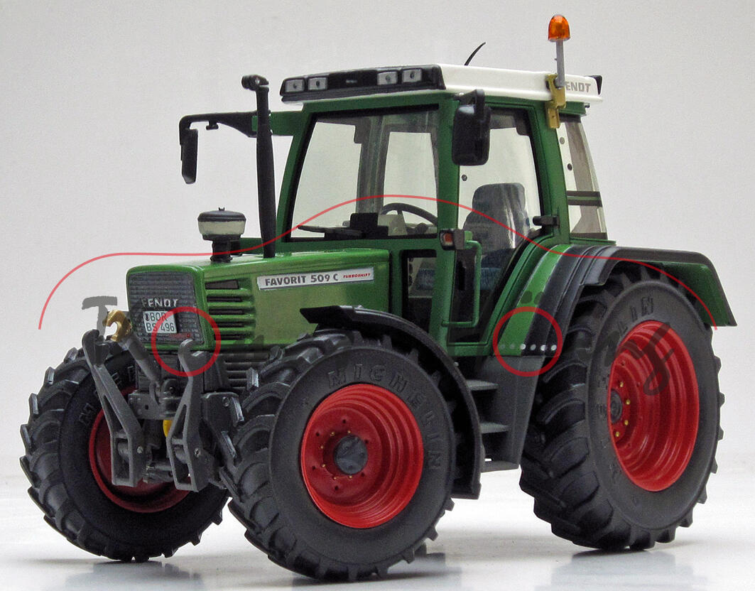 Fendt FAVORIT 509 C (Baureihe Favorit 500, Modell 1994-2000), weise-toys by HOLLAND OTO, 1:32, mb