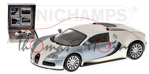 Bugatti Veyron 16.4, Baujahr 2009, Modell 2005-2012, polar metallic/pearl metallic, TopGear Car of t