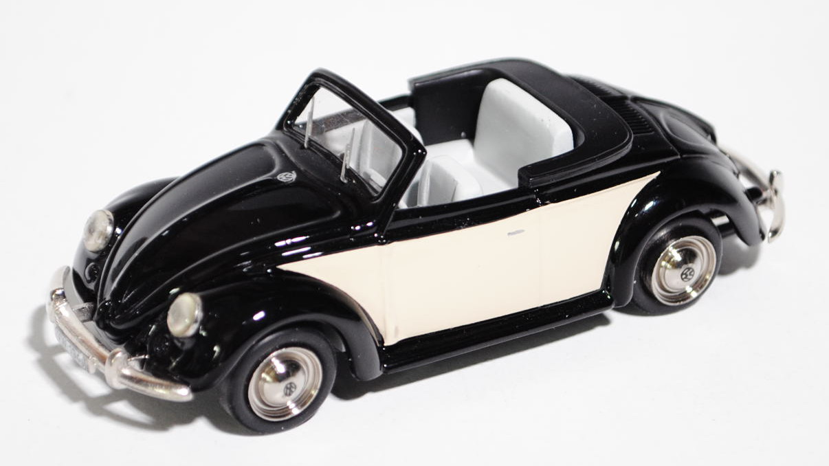 VW-Hebmüller-Cabriolet offen (Typ 14), Modell 1949-1952, Baujahr 1949, schwarz/hellelfenbein, innen 