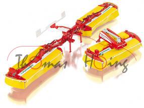 Pöttinger Mähwerk Novacat V10, verkehrsrot/zinkgelb, 1:32, Wiking, mb