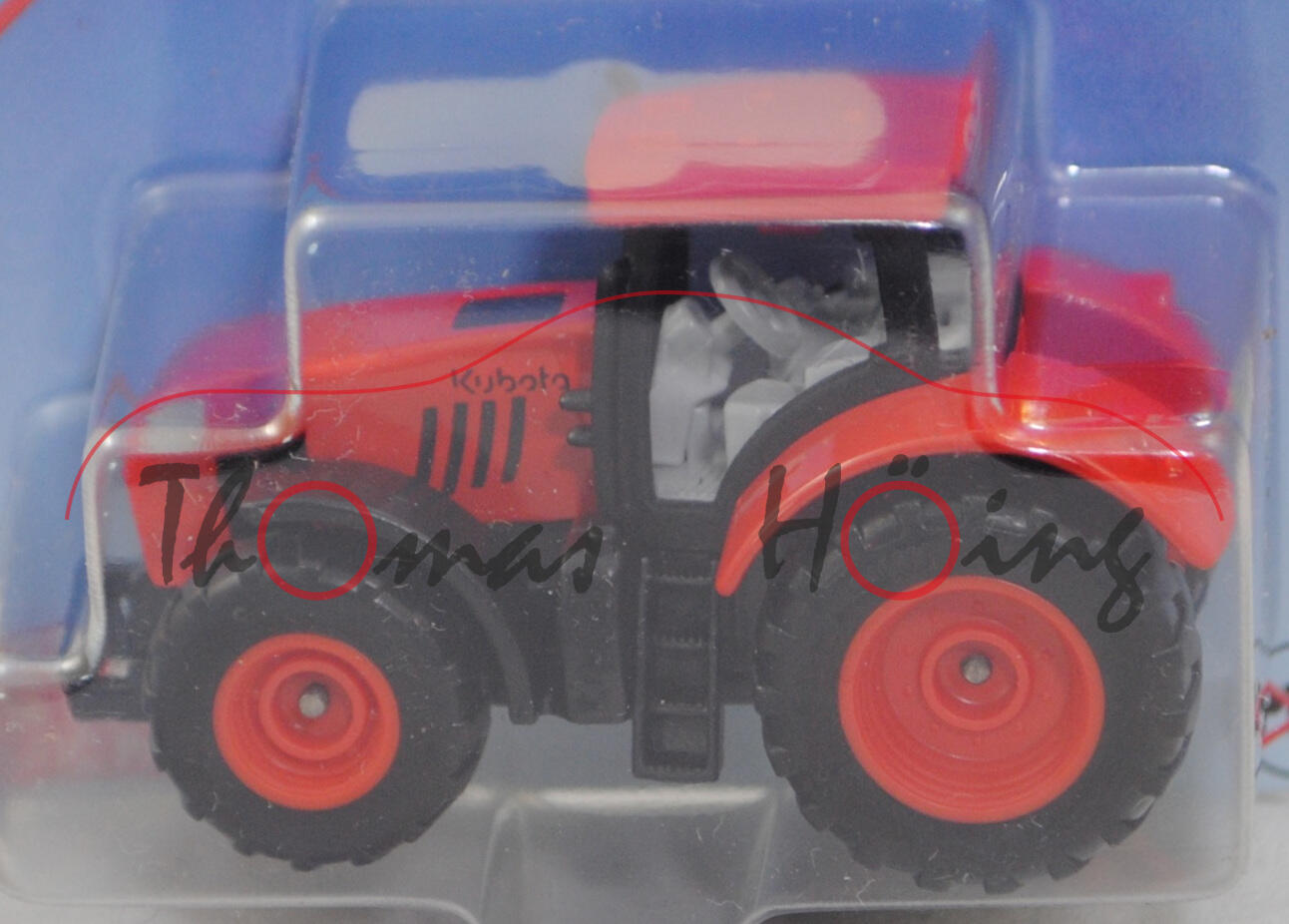 00100 F Kubota M7173 (3. Generation, Baureihe M7003, Modell 2020-2024) Traktor, hell-blutorange, SIKU, 1:72, P29e (Limited Edition)