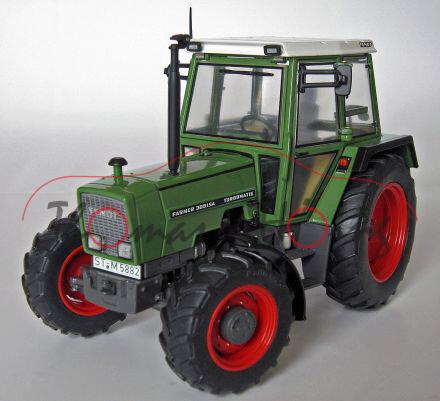 Fendt FARMER 309 LSA TURBOMATIK (Ausführung 1984 - 1988), resedagrün/grau, mit Frontgewicht, weise-t