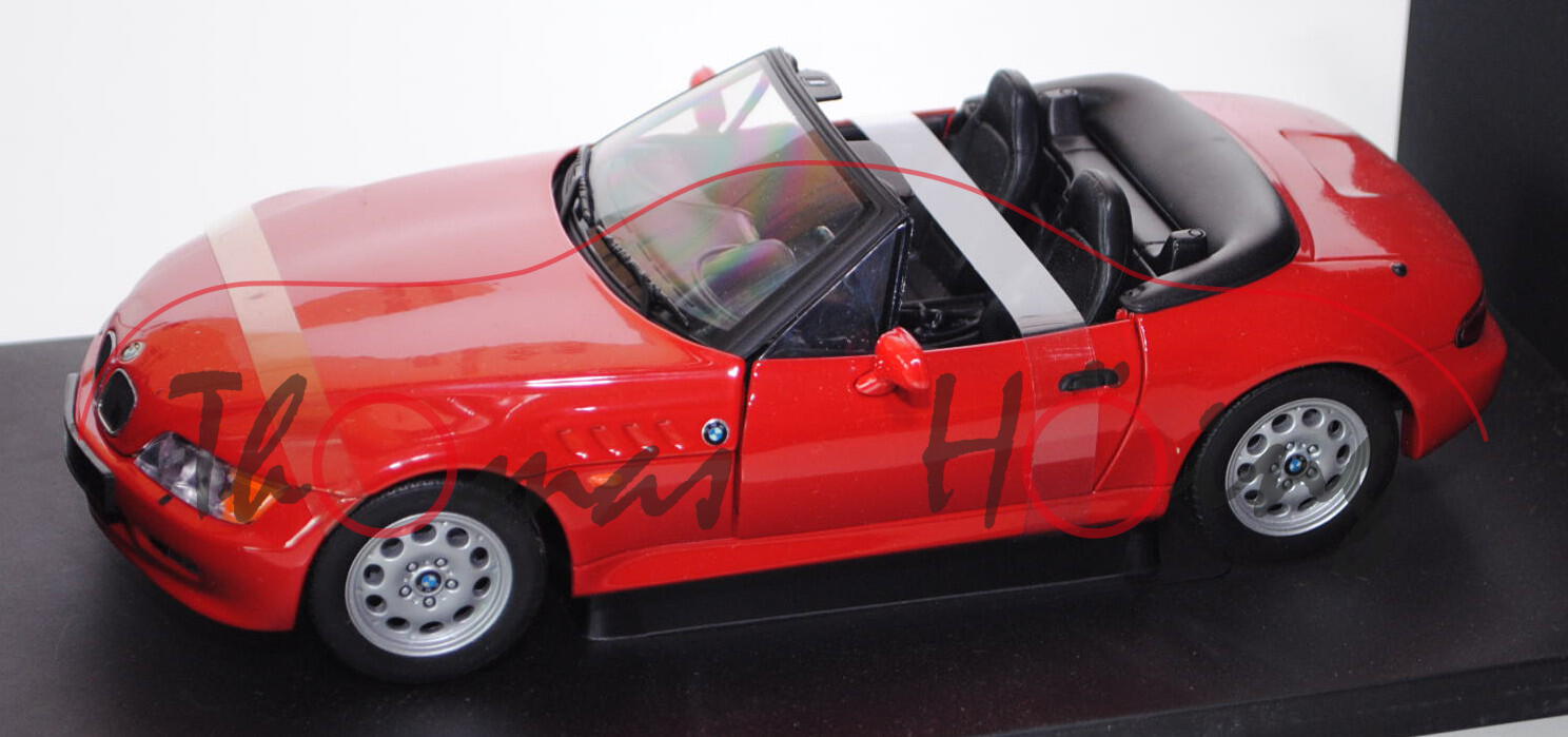 BMW Z3 Roadster (Typ E36/7), Modell 1995-1999, feuerrot, UT MODELS, 1:18, mb