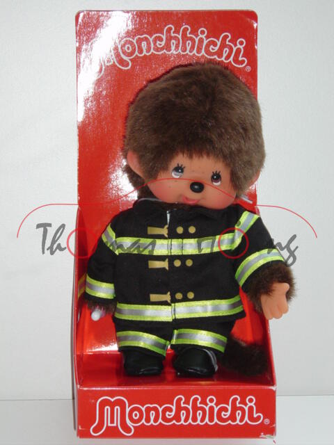 Monchhichi Fire Fighter Boy, 20 cm groß, Sekiguchi