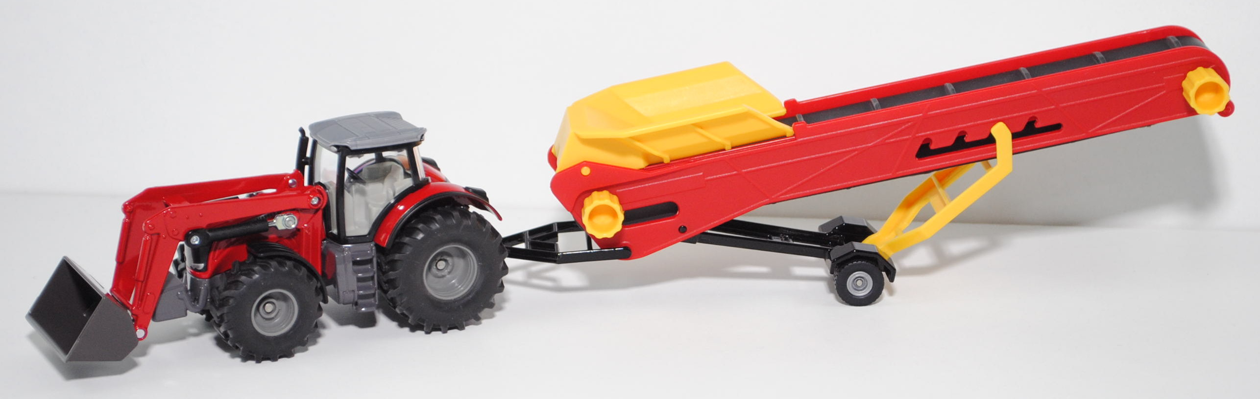 00000 Massey Ferguson MF 8690 Dyna-VT (Mod. 2008-2011) mit Frontlader und Förderband, 1:50, L17mpK