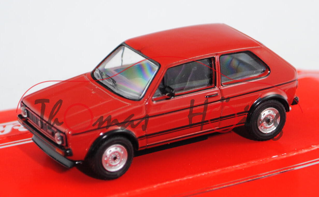 VW Golf I GTI (Typ 17, Modell 1976-1978), karminrot, Schuco, 1:64, mb