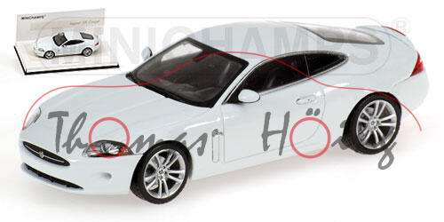 Jaguar XK Coupé (Typ X150), Modell 2006-2009, signalweiß, Minichamps, Linea Bianco No. 12, 1:43, PC-