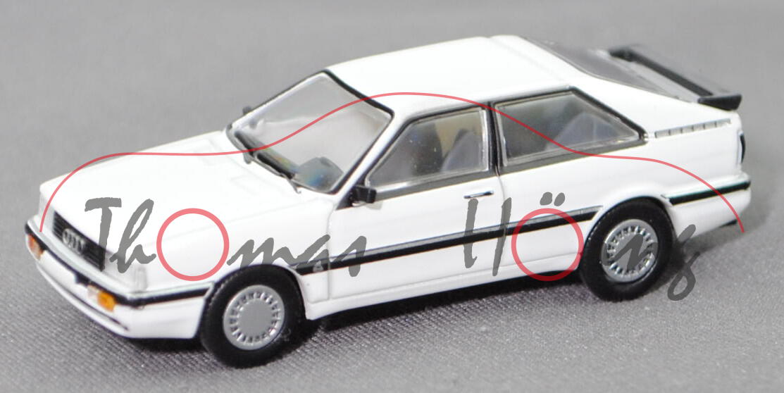 Audi Coupé GT (1. Gen., B2, Typ 81C, Modell 1984-1987), alpinweiß, Premium ClassiXXs®, 1:87, mb