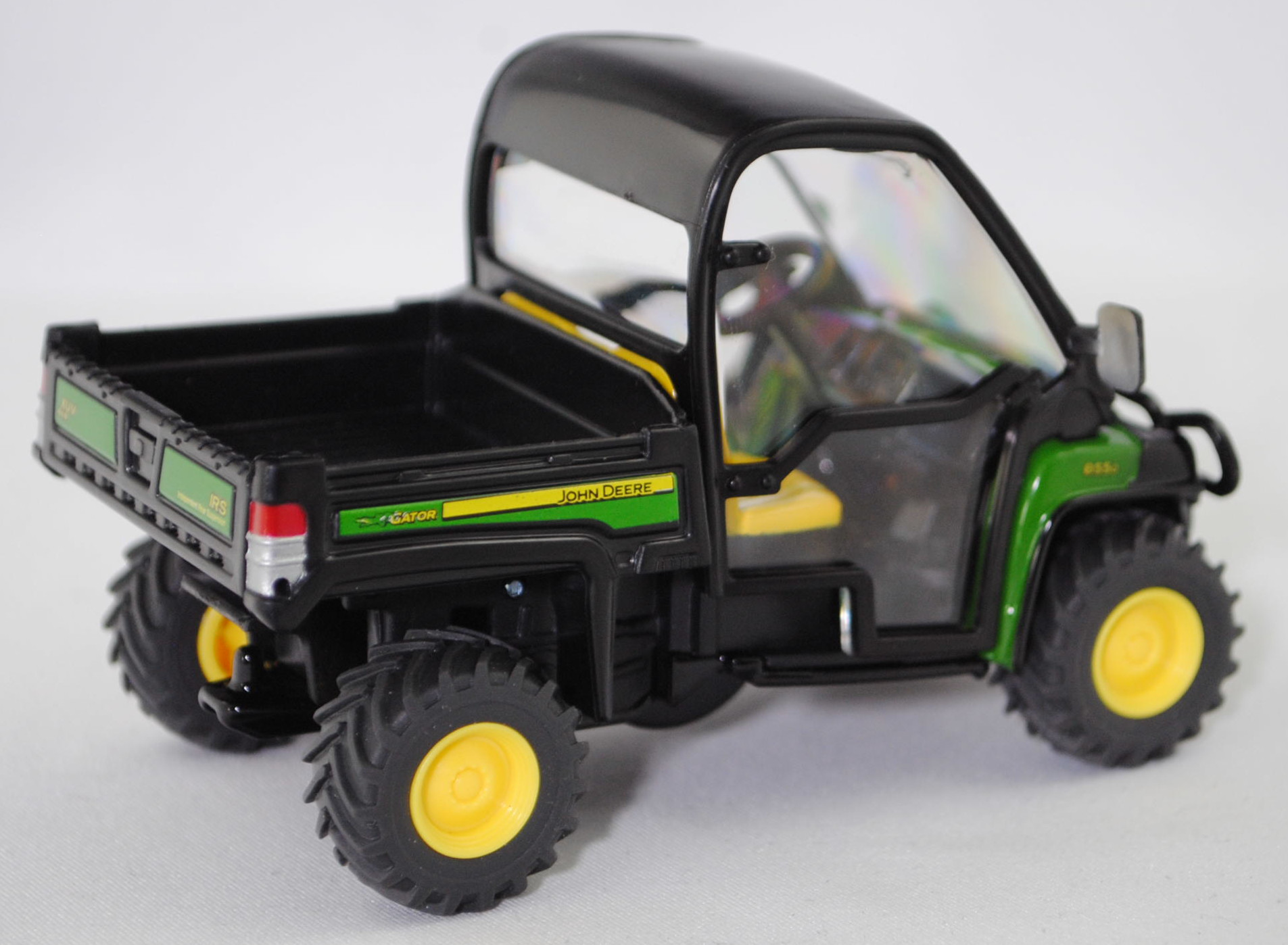 00001 IE + GB John Deere XUV 855D PS 4x4 Gator (Vorfacelift, Modell 2011-2013), smaragdgrün, Bpr. ohne Artikelnummer und mit Chargennummer, SIKU FARMER, 1:32, L17mpK (Limited)